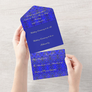 Uitnodiging op het Agincourt Wedding Monogram