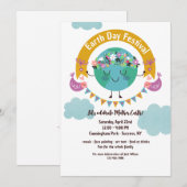 Uitnodiging op het Earth Day Festival (Voorkant / Achterkant)