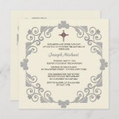 Uitnodiging op het plein (Voorkant / Achterkant)