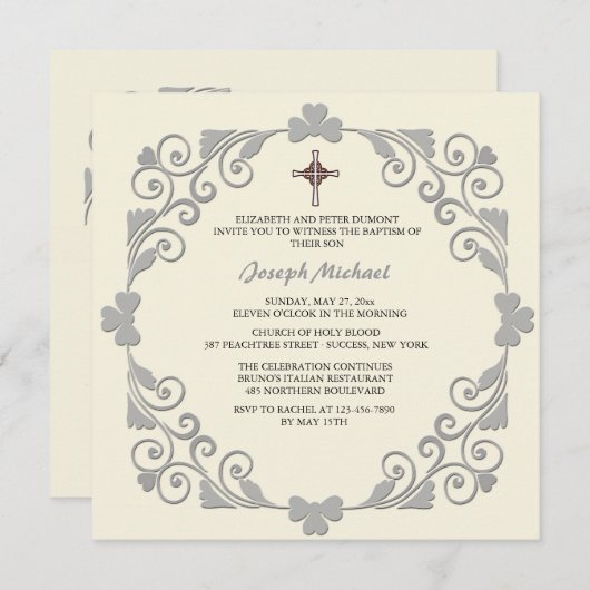 Uitnodiging op het plein (Voorkant / Achterkant)