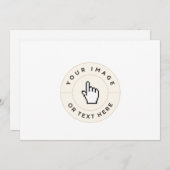 Uitnodiging - op maat (afbeelding/tekst toevoegen) (Voorkant / Achterkant)