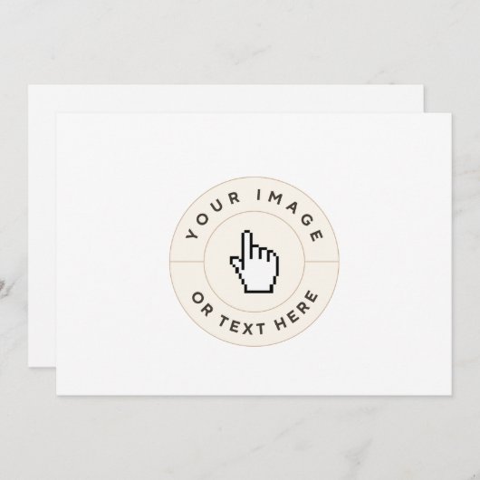 Uitnodiging - op maat (afbeelding/tekst toevoegen) (Voorkant / Achterkant)