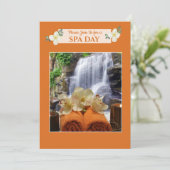 Uitnodiging op Spa Day (Staand voorkant)