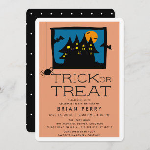 Uitnodiging op uitnodiging van Haunted House Hallo