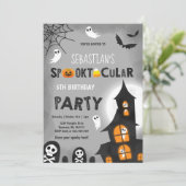 Uitnodiging op uitnodiging van Haunted House Hallo (Staand voorkant)