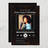 Uitnodiging op verjaardagsfeestje personaliseren k (Voorkant / Achterkant)