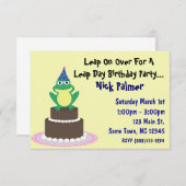 Uitnodiging op verlofdag (Voorkant / Achterkant)