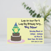 Uitnodiging op verlofdag (Staand voorkant)