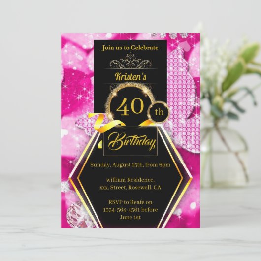 uitnodiging op zaterdag (Staand voorkant)