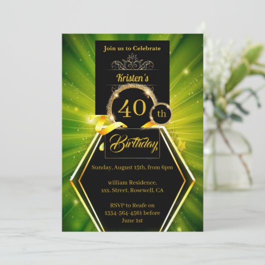  uitnodiging op zaterdag (Staand voorkant)