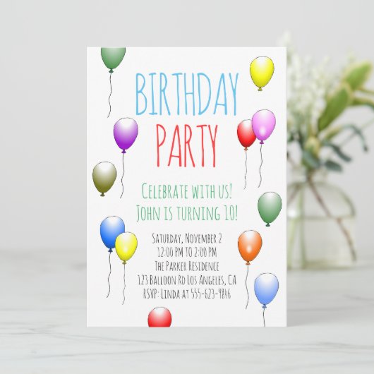 Uitnodiging op zaterdag (Staand voorkant)