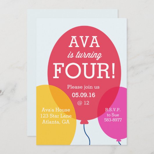 Uitnodiging op zaterdag (Voorkant / Achterkant)