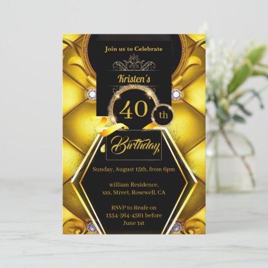 uitnodiging op zaterdag (Staand voorkant)