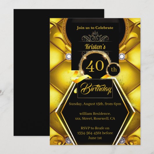  uitnodiging op zaterdag (Voorkant / Achterkant)