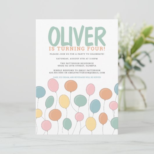 Uitnodiging op zaterdag (Staand voorkant)