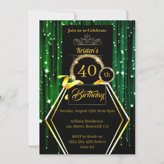 uitnodiging op zaterdag (Voorkant)