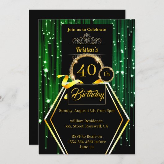 uitnodiging op zaterdag (Voorkant / Achterkant)