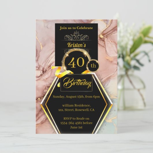 uitnodiging op zaterdag (Staand voorkant)