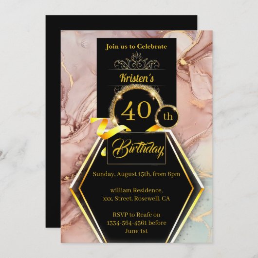 uitnodiging op zaterdag (Voorkant / Achterkant)