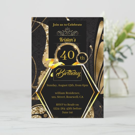 uitnodiging op zaterdag (Staand voorkant)