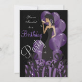 Uitnodiging op zaterdag, Classy Girl's Party (Voorkant)