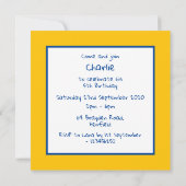 Uitnodiging op zaterdag en zondag voor gepersonali (Achterkant)