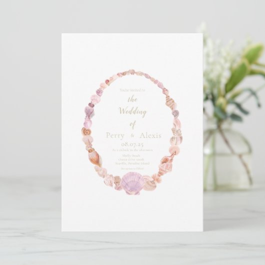 Uitnodiging op zee (Staand voorkant)