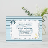 Uitnodiging op Zee en land (Staand voorkant)