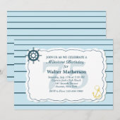 Uitnodiging op Zee en land (Voorkant / Achterkant)