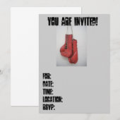 Uitnodiging op zondag of om het even welke boxhand (Voorkant / Achterkant)