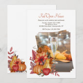 Uitnodiging Open Huis Herfst Impressie Foto's (Voorkant / Achterkant)