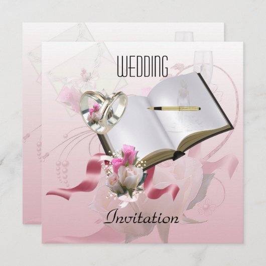 Uitnodiging Oranje Rings (Voorkant / Achterkant)