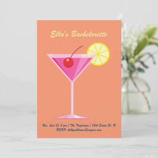 Uitnodiging Oranje zomervakantie (Staand voorkant)