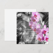 Uitnodiging orchideeën (Voorkant / Achterkant)