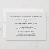 Uitnodiging Ordinatie Kelk, Gastheer, Rozenkrans (Achterkant)