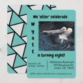 Uitnodiging otter Celebration Party (Voorkant / Achterkant)