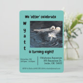 Uitnodiging otter Celebration Party (Staand voorkant)