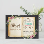 Uitnodiging oud-boeken-themafeest (Staand voorkant)