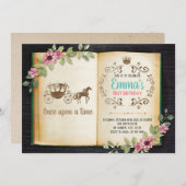 Uitnodiging oud-boeken-themafeest (Voorkant / Achterkant)