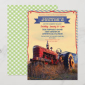 Uitnodiging oude tractor (Voorkant / Achterkant)