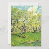 uitnodiging ouders bruid, boomgaard van Gogh... (Achterkant)
