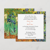 Uitnodiging ouders bruidegom, van Gogh, Irissen (Voorkant / Achterkant)
