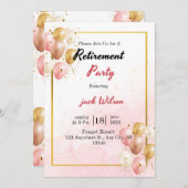 uitnodiging over pensionering  (Voorkant / Achterkant)