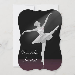 Uitnodiging, overweging Dance, Ballerina Kaart
