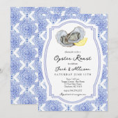 Uitnodiging Oyster Roast Oyster Roast koppel bruis (Voorkant / Achterkant)