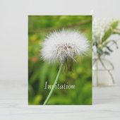 Uitnodiging Paardenbloem (Staand voorkant)