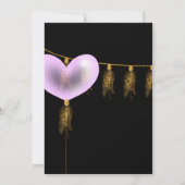 Uitnodiging Paarse en Gouden Dag (Achterkant)