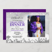 Uitnodiging Paarse fotograaf (Voorkant / Achterkant)