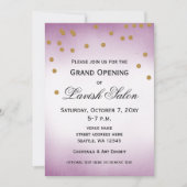 Uitnodiging Paarse Grote Openende Partij (Voorkant)