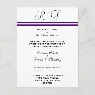 Uitnodiging - Paarse lijn